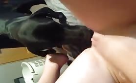 teen getting licked