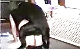Black dog raped her mistress