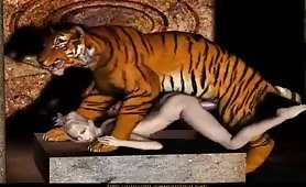 3d tiger fucking woman