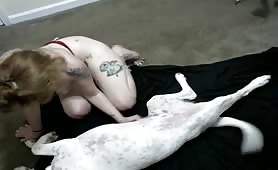 chick being eaten and screwed by her dog on webcam -6