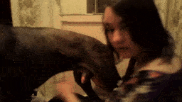 Amateur - Teen Dog cock lover, sucking 2 dogs