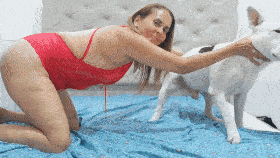 Vanessa & Dan - Suk bullterry - SCAT on the bad - EXCLUSIVE